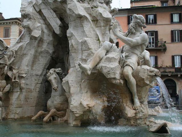 Roma - Piazza Navona - Fontana Cuatro Rios